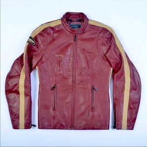 Spidi heavy leather motorcycle jacket